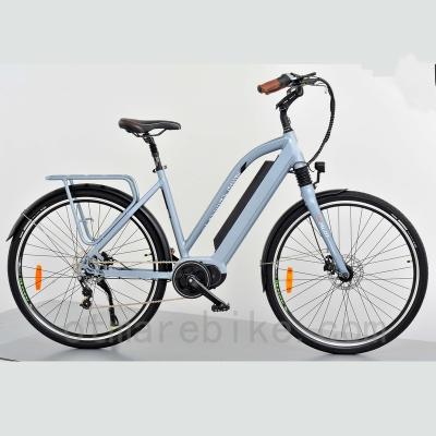 China New design aluminum alloy 2022 hot sale fashion cruiser bike electric city bike wholesale price cheap factory direct to deliver electric bike for sale