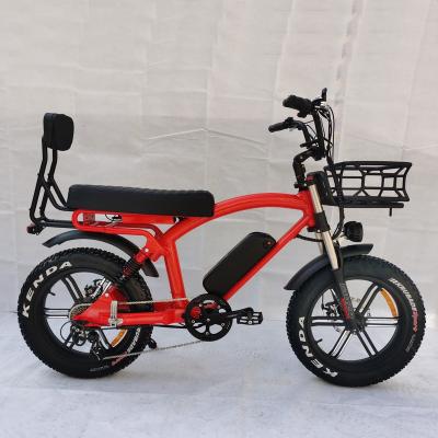 China 2020 New Desgin Full Suspension Electric Bike 750w Motorcycle 20inch Big Tire Electric Easy Rider 1520*300*780mm for sale