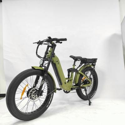 China Aluminum Alloy 26 Motor Dual Drive Electric Bike Lithium Battery Electric Bike Fat Tire Dual All Wheel Drive Electric Mountain Bike for sale