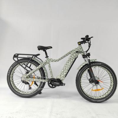 China Hot Sales Fat Tire Electric Mountainbike 1000W Electric Motor Hidden Electric Bike Mid Drive Aluminum Alloy Battery Electric Bike Bicycle for sale