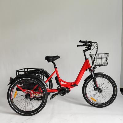 China Aluminum alloy electric tricycles bicycle high quality cheapest adult electric road bicycle cargo tricycle 3 wheel hot sale wholesale for sale