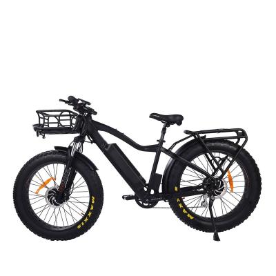 China Hot sale 26inch aluminum alloy double motor electric bicycle 48V750W electric bike big tire electric mountainbike beach ebike for sale