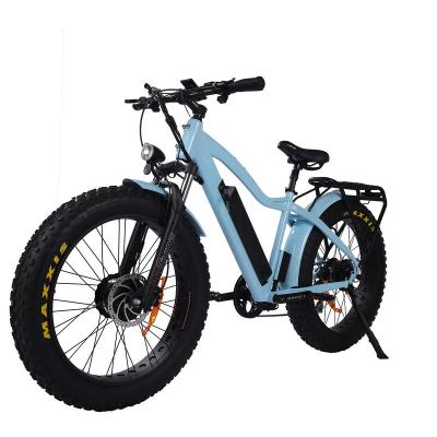 China 26*inch Alloy Electric Bike 1000w Rear Aluminum Drive Or 750w Double Motor Fat Bike Electric Bike Mountain Bike Torque Sensor Electric Bicycle for sale