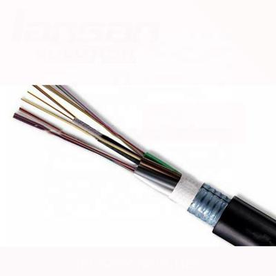 China GYFTS Outdoor, LFC-M3E-F024, Outdoor, Shielded, 24 Core, OM2, OM3, OM4, OS2, Lansan Fiber Optic Cable PE for sale