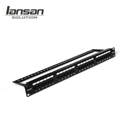 China 24Port RJ45 CAT6 Networking Patch Panel For Network Cabling Accessories for sale