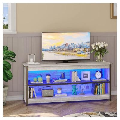 China Free Samples TV (Height) Adjustable Wall Cabinet Chinese Manufacturers LED Light Home TV Cabinets for sale