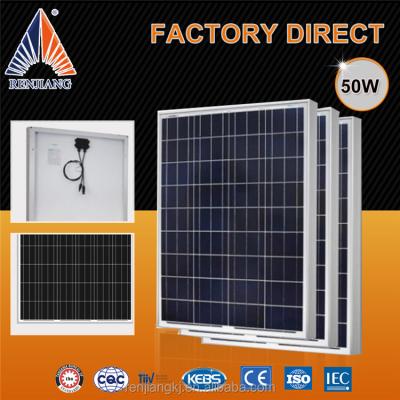 China Coverage Device Price 10 Per Watt 1000V 50w Max System Voltage Solar Panel Price India for sale