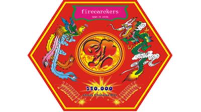 China chinese all red firecracker for sale