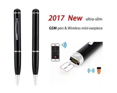 China Wholesale 2019 NEW GSM ID Pen Induction with super Mini Spy Hidden Wireless Earpiece Made In China Factory for sale