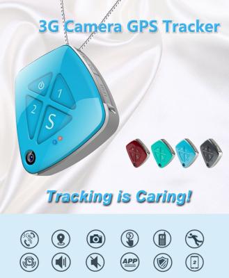 China 3G GPS Tracker Waterproof Real Time LBS Position Lifetime Free Tracking Fall Alarm SOS with Camera zu verkaufen