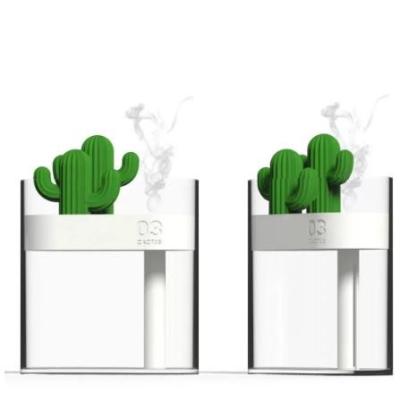 China Cxfhgy Clear Cactus Ultrasonic Air Humidifier 160ML Color Air Purifier Anion  Light USB Mist Maker Water Atomizer for sale