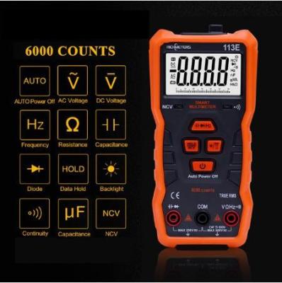 China Cxfhgy Digital Multimeter 6000 Counts NCV Voltage Temperature Instrument with Magnetic Suction & Flash Light RICHMETERS for sale