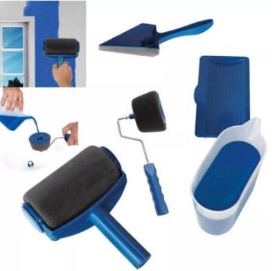 China cxfhgy Multi-function Office Room Home Garden Wall Painting Tool Roller Paint Brush Set - Blue for sale