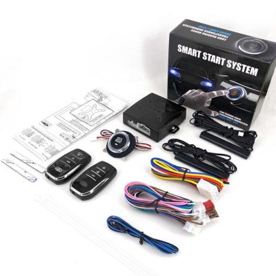 China Cxfhgy 12V Car SUV Keyless Entry System Engine Start Alarm System Push One-button Start System Remote Starter Stop Car A for sale