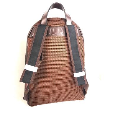 China Genuine Leather Backpack Logo Real Leather Backpack Custom Made RFID High Quality Fashion Rucksack Large Capacity Brown Laptop Bag for sale