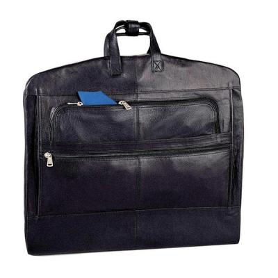 China Luxury Manufacturer Supplier Leather Suit Bags Garment Bag Leather Traveling Garment Bags for sale