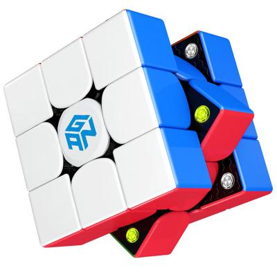 China Magnetic Stickerless  GAN 356 M Magnetic Speed Cube 3x3x3 Gan 356M Professional Fidget Toys for sale