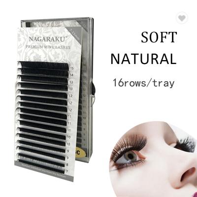 China Wholesale natural soft classic eyelash extension premium mink cashmere lashes dropshipping russian lash extension volume classic lashes for sale