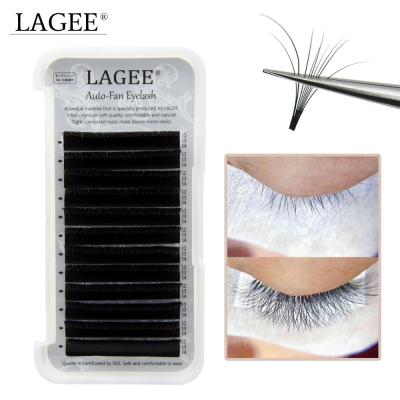 China New Autofans Synthetic Eyelash LAGEE Hair Easy Fan Whips Autoflower Fan Russian Volume Lashes Make Up Eyelash Fan Easy Eyelash for sale