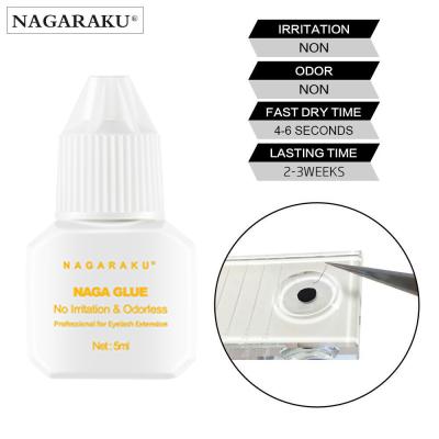 China NAGARAKU Fast Drying Quick Dry 1~3 Seconds No Smell No Simulation Wick Glue Eyelash Glue Eyelash Extension Glue for sale