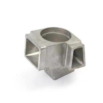 China Staircase Aluminum Alloy Railing Fittings Universal Joint Aluminum Stair Railing Clamp Extrusion Casting for sale