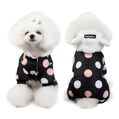 China Autumn Winter Fashion Lovely Cotton Stocked Coat Dog Pet Clothes for sale