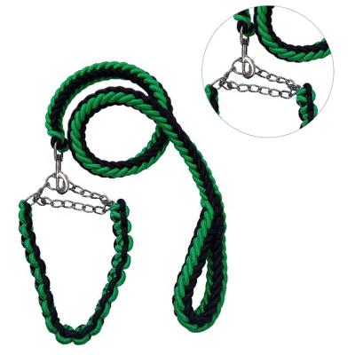 China DETACHED Customized Braided Large Heavy Duty Pet Leads Paracord Rope And Nylon Webbing For Dog Collar for sale