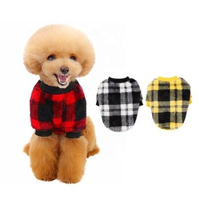 China Custom stocked Ropa Para Perros medium small fashion dog sweater fall and winter striped sweatshirt pet clothes for sale