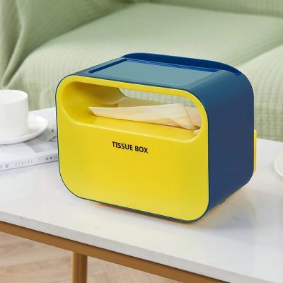 China High Quality Minimalist Minimalist Tissue Box Container Household Tissue Paper Plastic Box for sale