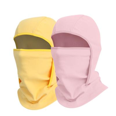 China JOINT Winter Ski Face Mask Kids Full Warm Balaclavas Face Mask Self-Heating Fleece Winter Knitted Beanie Hat Balaclava Hoodie for sale