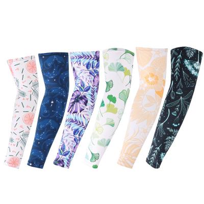 China Breathable Custom Women Arm Cooling Sleeves Summer Sun Prtectiom Arm Cover Driving Golf Running Cycling Sleeves for sale