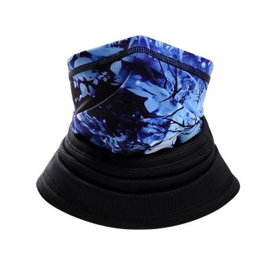 China Keep Warm Ski Head Scarf Neck Cuff Polyester Face Cover Multifunction Headwear Double Neck Winter Breathable Warm Cuff Protector for sale