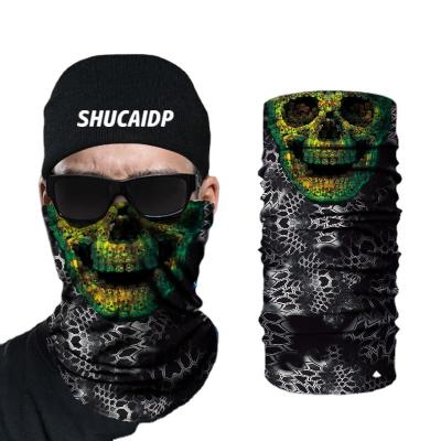 China Custom Sunscreen Clown Headband Wind Shield Sun Protection Face Mask Neck Tube Seamless Neck for sale