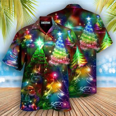 China Anti-pilling Custom Sublimation Christmas Print Shirt T-Shirt ,Hot Hoodie Custom Long Sleeve Shirt for sale