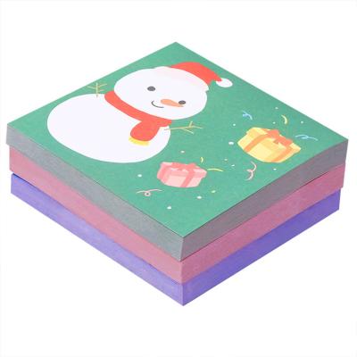 China Cute Mini Memo Pad N Cartoon Self Adhesive Sticky Notes Christmas Times Stick Notes Sticky Notes For Students Gift for sale