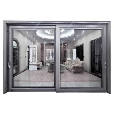 China Modern Double Glazed Glass Door Design Aluminum Sliding Doors for sale