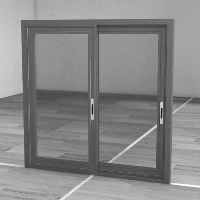 China New Screen Design Image WANJIA Folding Aluminum Glass Sliding Door Double Sliding Windows for sale