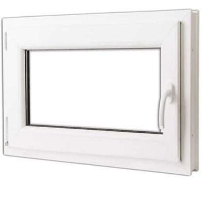 China Swing Hiseng Vinyl Double Hung Windows Modern Design Upvc Casement Soundproof Window for sale