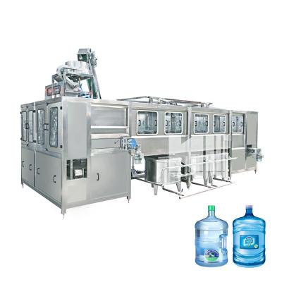 China Automatic Beverage Filling Machine 5 Gallon Bottle PET 20l 600BPH Mineral Water Production Line for sale