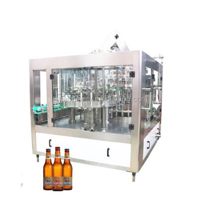 China Full Automatic High Efficiency Whiskey Vodka Glass Bottle Aluminum Lid 3 in 1 Rinse Filling and Sealing Machine for sale