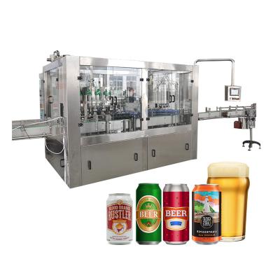 China Pet Tin Can Filling Machine Aluminum Beverage Juice Carbonated Beer Canning Sealing Filling Machine for sale