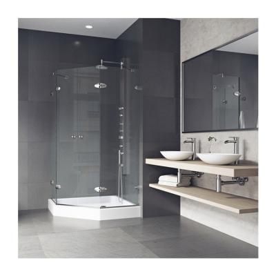 China ORTONBATH Modern Neo Corner Bathroom Shower Cubicles Shower Cubicle Doors Glass Shower Enclosure for sale