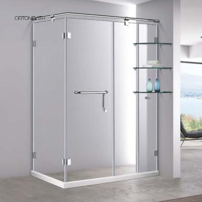 China ORTONBATH Modern Rectangle Shower Cubicle Bathroom Set Glass Enclosure OTHRS004 for sale