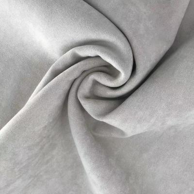 China Microfiber Suede Home Textile Curtain Fabric Waterproof White 100% Polyester for sale