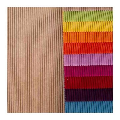 China Waterproof wide wale corduroy fabric for home textile gray corduroy home textile fabric polyester fabric for sale