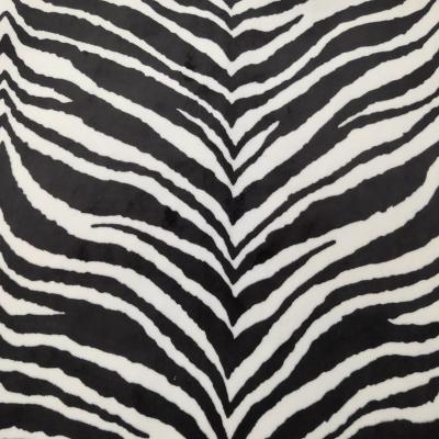 China 100% Polyester Zebra Print Sofa Shoe Bag Fashion Waterproof Fabric for sale