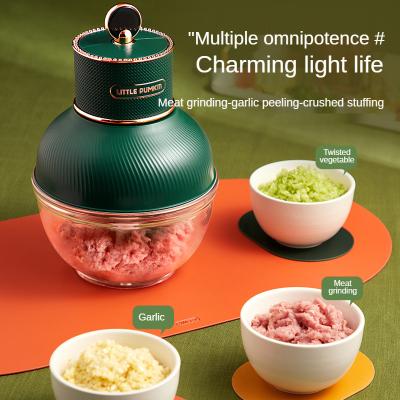 China Car Household Mini Electric Food Chopper Automatic Multifunctional Blender Glass Chopper for sale