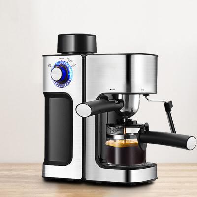 China Hotel Ready To Ship Stainless Steel Steam Pressure 240ml Espresso Home Automatic Coffee Maker Machine for sale