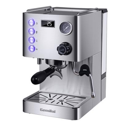 China Hotel Ready To Ship Commerical Stainless Steel Automatic Pressure 550ml Espress Coffee Maker Home Electric And Steam Machine for sale