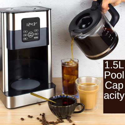 China Hotel 1.8L Automatic Kitchen Coffee Maker Gift Home Tea Machine Electric Drip Type Americano Coffee Maker for sale